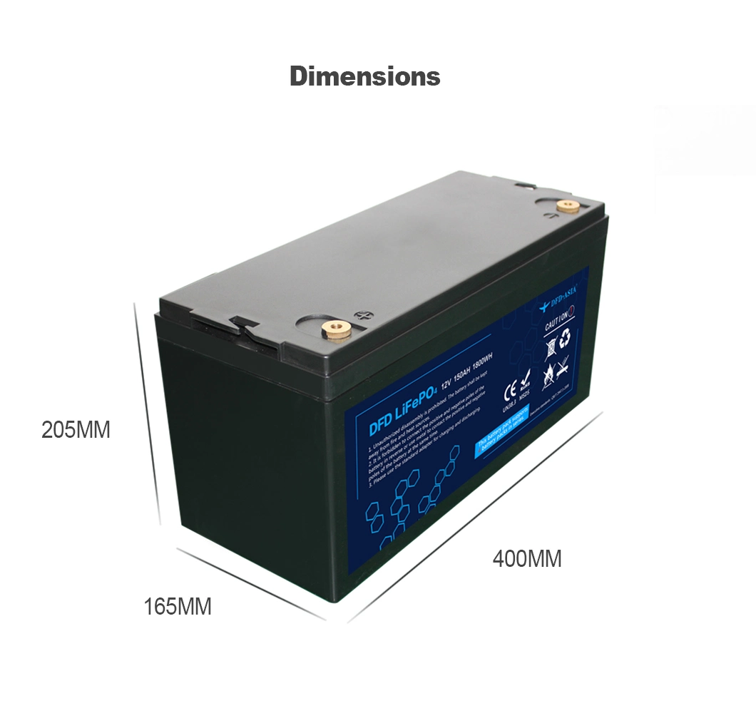 150ah 200ah 300ah 400ah 500ah Rechargeable Lithium Ion Battery Solar Pack Deep Cycle BMS Lithium Battery LiFePO4 12V 200ah