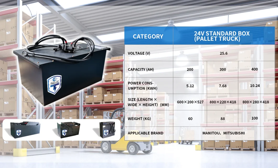 LiFePO4 Battery 24V 225ah Lithium Ion Battery for E-Pallet Truck Battery/Forklift Battery/ Bt/ Lpe200 Battery