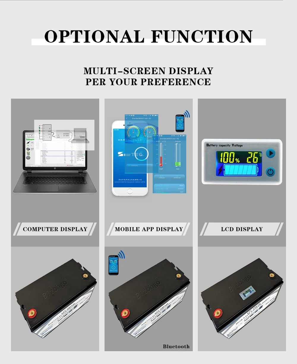 32700 Cells Rechargeable 12V 190ah Li-ion Battery Pack/Lithium Battery with BMS for Starting-up/Back-up Battery