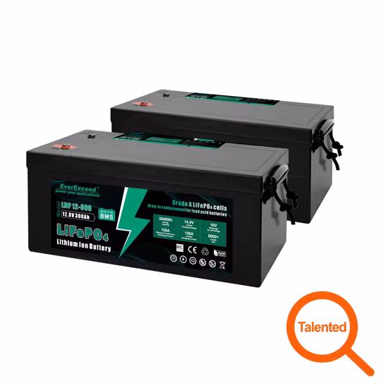 미국과 유럽에서 가장 인기 있는 베스트 셀러 납산 교체 태양열 RV 해양 12V 100Ah 200Ah 300Ah LiFePO4 리튬 이온 배터리